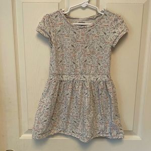 4T cat design dress